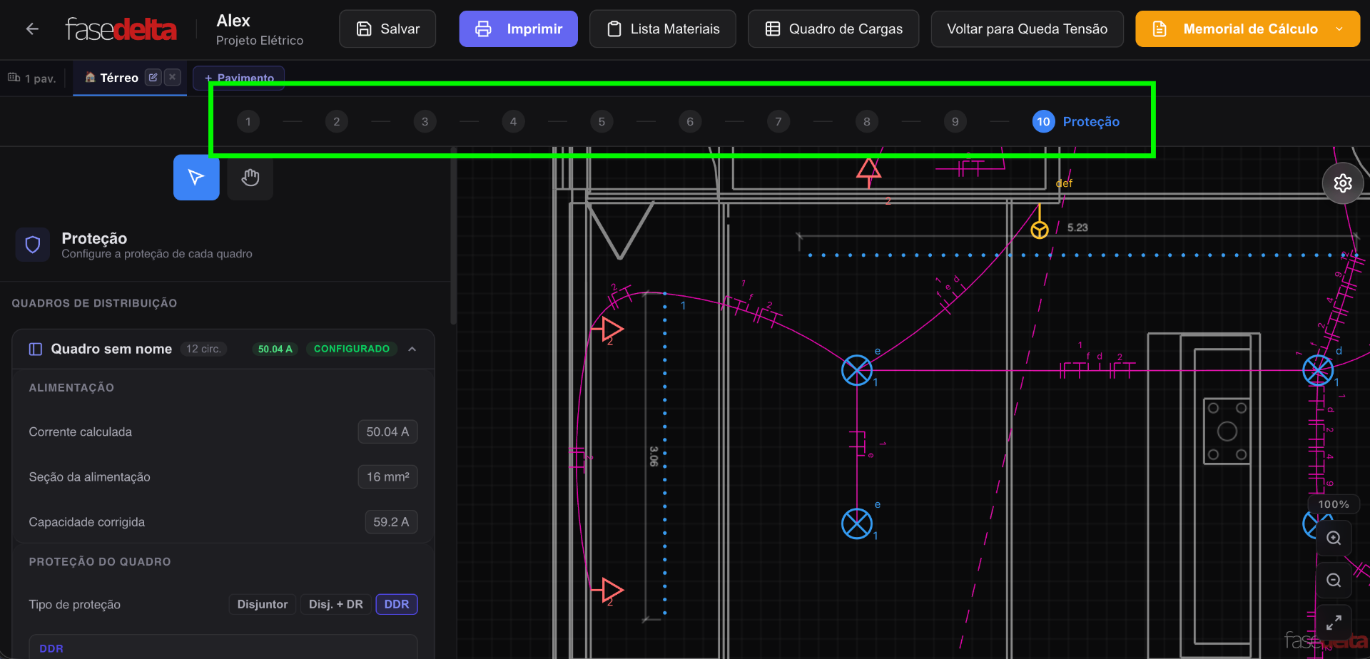 Guided 10-step project flow